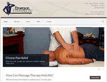 Tablet Screenshot of emersontherapeuticmassage.com